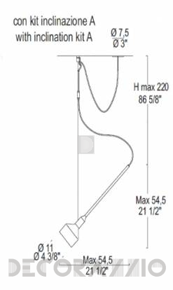 Светильник  потолочный подвесной (Люстра) Leucos Beamer - 0003598