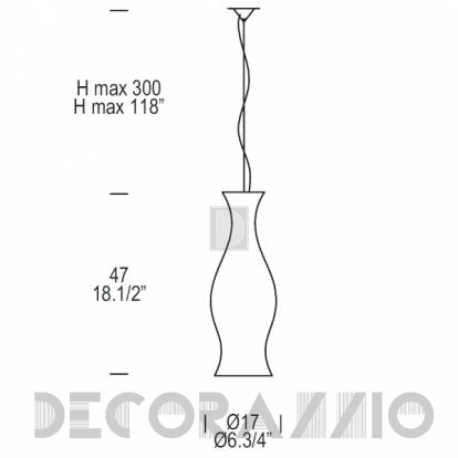 Светильник  потолочный подвесной (Люстра) Leucos Spring - 0004291