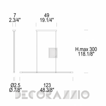 Светильник  потолочный подвесной (Люстра) Leucos Volta - 0001662