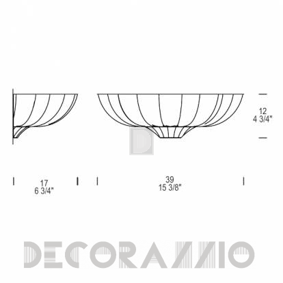 Светильник  настенный накладной (Бра) Leucos Pascale - 0000538