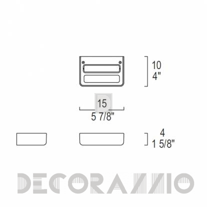 Светильник  настенный накладной (Бра) Leucos One - 0001835