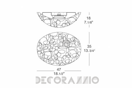 Светильник  потолочный накладной (Светильник потолочный) Leucos Murrine - 0000001