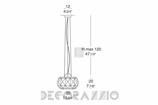 Светильник  потолочный подвесной (Люстра) Leucos Deluxe - 0002352