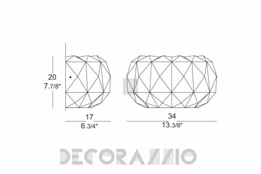 Светильник  настенный накладной (Бра) Leucos Deluxe - 0002509