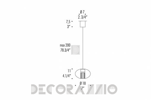 Светильник  потолочный подвесной (Люстра) Leucos Fairy - 0003270