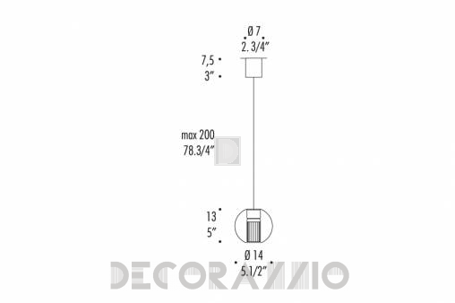 Светильник  потолочный подвесной (Люстра) Leucos Fairy - 0003277