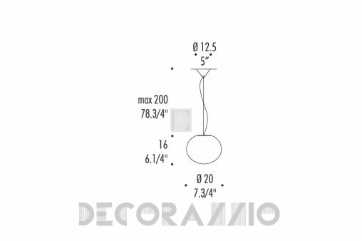 Светильник  потолочный подвесной (Люстра) Leucos Sphera - 0003237