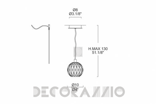 Светильник  потолочный подвесной (Люстра) Leucos Sunlight - 0002657