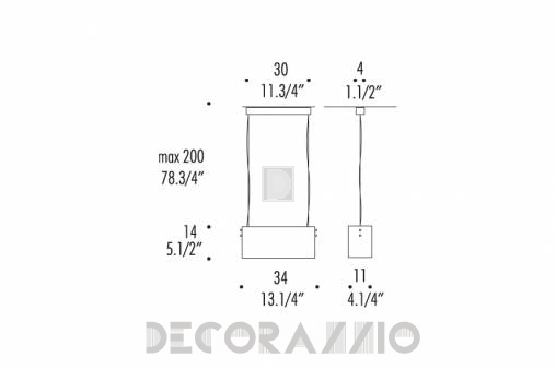 Светильник  потолочный подвесной (Люстра) Leucos Vittoria - 0003250