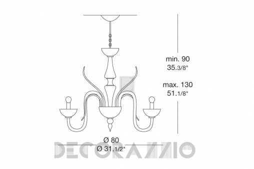 Светильник  потолочный подвесной (Люстра) Leucos Belzeb? - 0000688