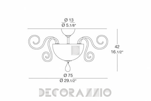 Светильник  потолочный  (Светильник потолочный) Leucos Bolero - 0000379