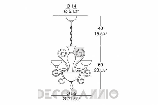 Светильник  потолочный подвесной (Люстра) Leucos Bolero - 0000680