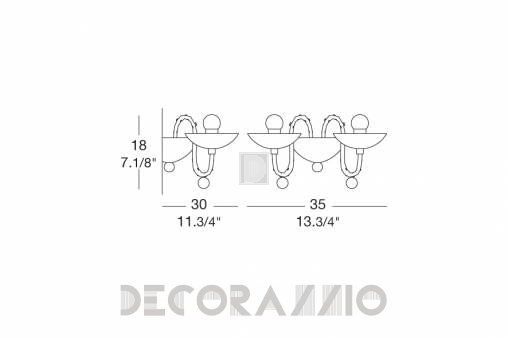 Светильник  настенный накладной (Бра) Leucos Danieli - 0000603