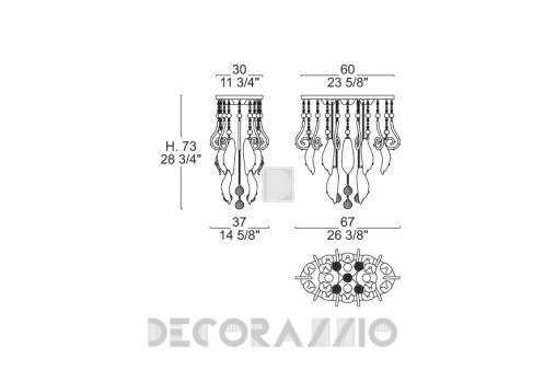 Светильник  потолочный  (Светильник) Leucos Elys?e - 0000404