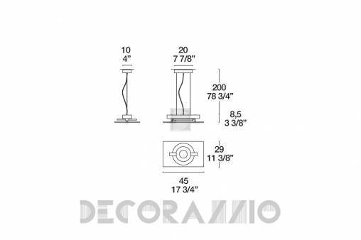 Светильник  потолочный подвесной (Люстра) Leucos O-Sound - 0001635