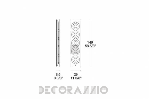 Светильник  настенный накладной (Светильник) Leucos O-Sound - 0001683