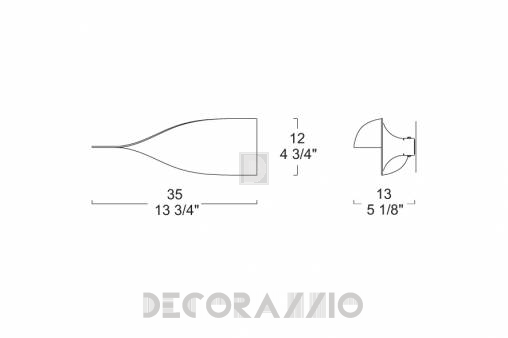 Светильник  настенный накладной (Бра) Leucos Puck - 0002757