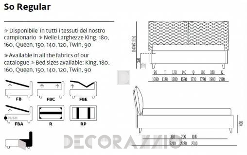 Кровать двуспальная Noctis So - XLT2509H27LR