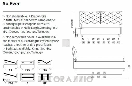 Кровать двуспальная Noctis So - LT2511H27MR