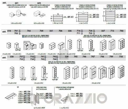 Тумба LAS Mobili Iulio - Iulio HG - iulio-low-cabinets