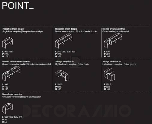 Письменный стол LAS Mobili Point - POT 01