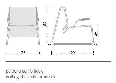 Кресло Forsit by LAS E. Lounge - e.lounge-waiting-chair-with-armrests