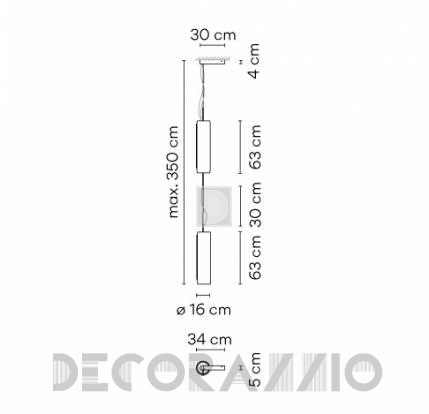 Светильник  потолочный подвесной (Люстра) Vibia Guise - 2271