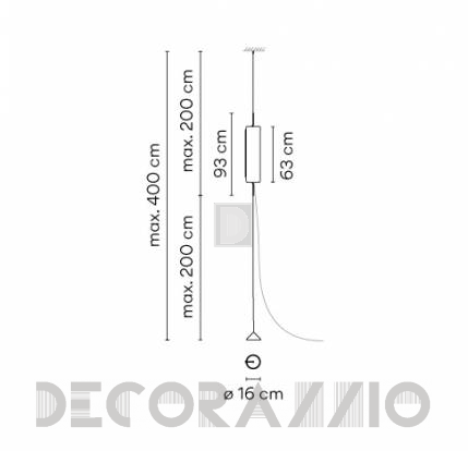 Светильник  потолочный подвесной (Люстра) Vibia Guise - 2272