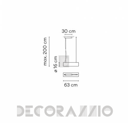 Светильник  потолочный подвесной (Люстра) Vibia Guise - 2275