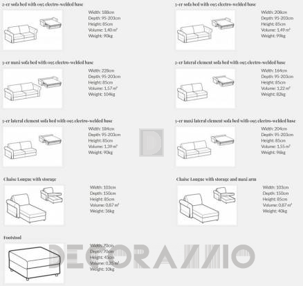 Диван модульный Le Comfort Lory - lory_sofa_bed