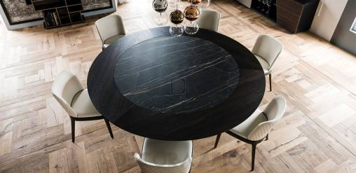 Обеденный стол Cattelan Italia Skorpio - cattelan-skorpio-round-ker-wood-180