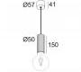 Светильник  потолочный подвесной (Люстра) Delta Light HEDRA - 472 221 01 W