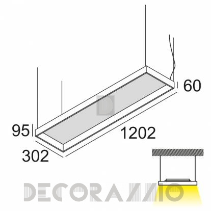 Светильник  потолочный подвесной (Люстра) Delta Light WINDOW - 274 312 00 B