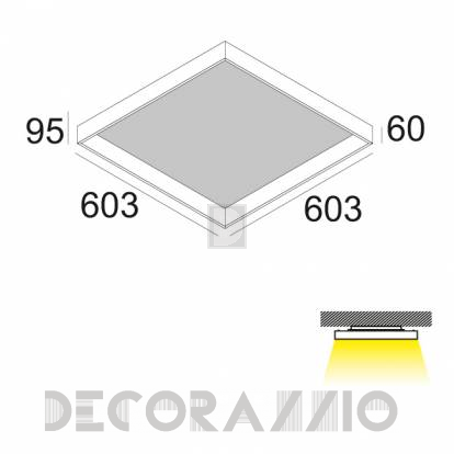 Светильник  потолочный накладной (Светильник потолочный) Delta Light WINDOW - 274 106 00 W