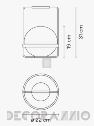 Светильник  настольный (Настольная лампа) Vibia Palma - 3740