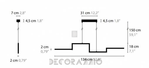 Светильник  потолочный подвесной (Люстра) Ilfari Artys - 14310.32.000