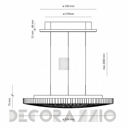 Светильник  потолочный подвесной (Люстра) Artemide Calipso - 0213W10A