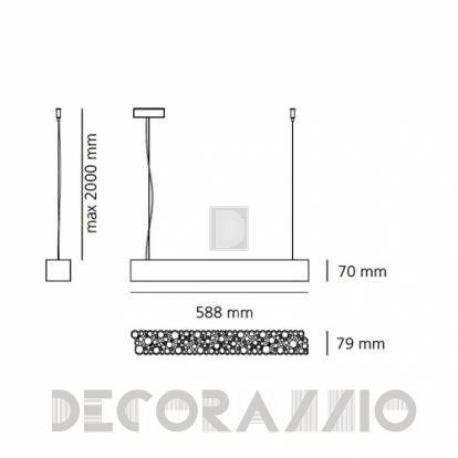 Светильник  потолочный подвесной (Люстра) Artemide Calipso - 2013010A