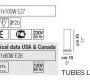 Светильник  настольный (Настольная лампа) Vistosi Tubes - tubes-lt-40