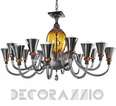 Светильник  потолочный подвесной (Люстра) Euroluce Audrey - audrey-L8+8-amber