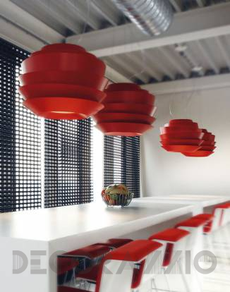 Светильник  потолочный подвесной (Люстра) Foscarini Le Soleil - le-soleil-suspension-red