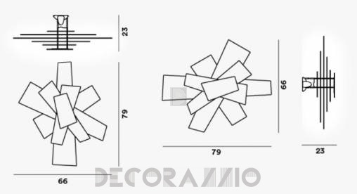 Светильник  потолочный/настенный накладной (Светильник) Foscarini Big Bang - big-bang-wall-ceiling-white