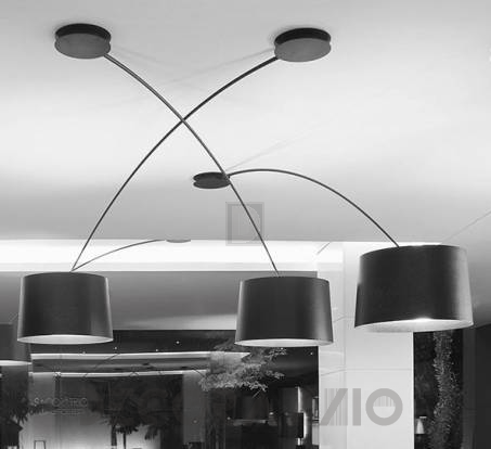 Светильник  потолочный  (Светильник) Foscarini Twiggy - twiggy-ceiling-black