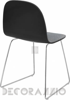 Стул Gubi 2D Dining Chair - BlackStainedBirch_GabrielStepMelange