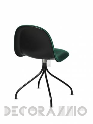 Кресло офисное Gubi 3D Meeting Chair - 3D_Swivel_Hirek_Black_Green