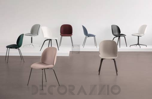 Кресло офисное Gubi Beetle Meeting Chair - 4StarSwivel_Alu_Beige