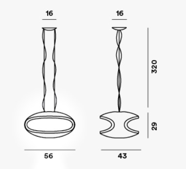 Светильник  потолочный подвесной (Люстра) Foscarini O-Space - o-space-suspension