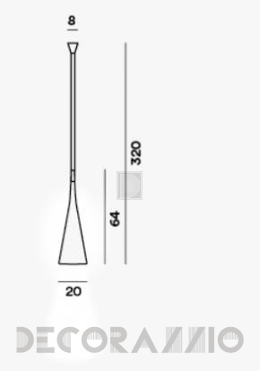 Светильник  потолочный подвесной (Люстра) Foscarini Uto - uto-suspension-yellow