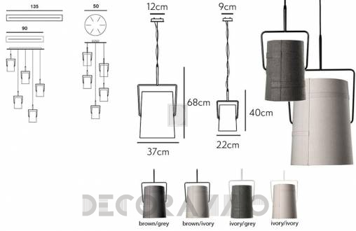 Светильник  потолочный подвесной (Люстра) Diesel Living with Foscarini Fork - LI0472 25 E