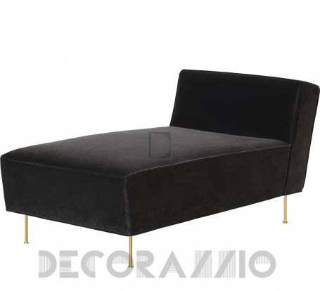 Шезлонг Gubi Modern Line Collection - ChaiseLongue_Brass_VellutoCotone130